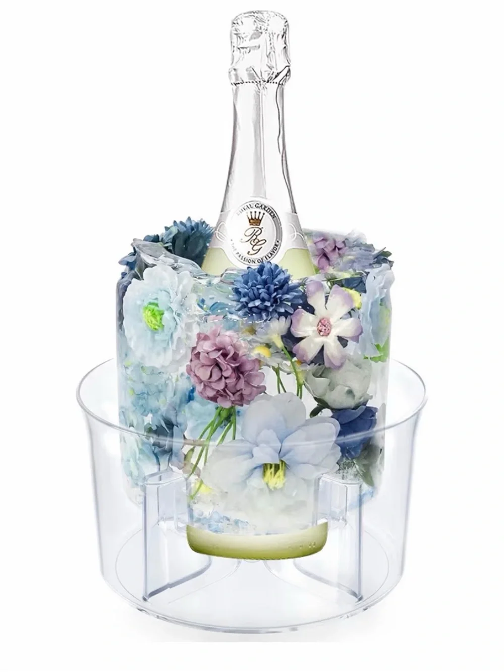 DAMON LIGHT Ice Mold, DIY Add Floral or Fruits Decor for Party Special Event